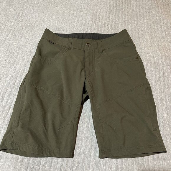 Kuhl Pants - Kuhl Women’s 30 Green Cargo Shorts Zip Pockets Outdoor Casual Hiking Quick Dry